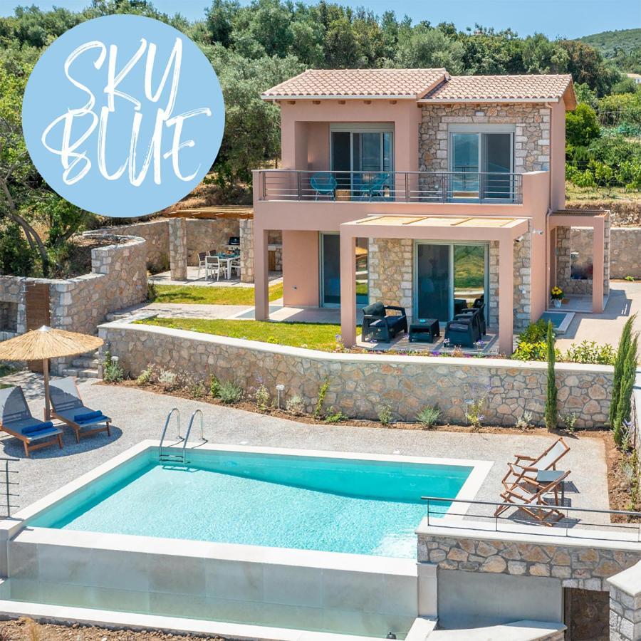 31 Blue Ionian Villas Apolpaina Exteriör bild